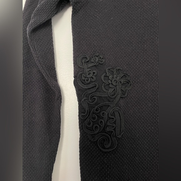 Free People Black Thermal Long-Sleeve Top - Picture 3 of 5